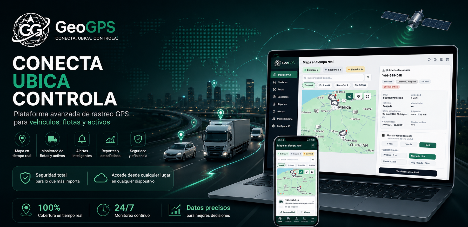 GeoGPS Plataforma de Monitoreo Satelital y Control Operativo Avanzado